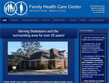 Tablet Screenshot of familyhealthcarecenter.com
